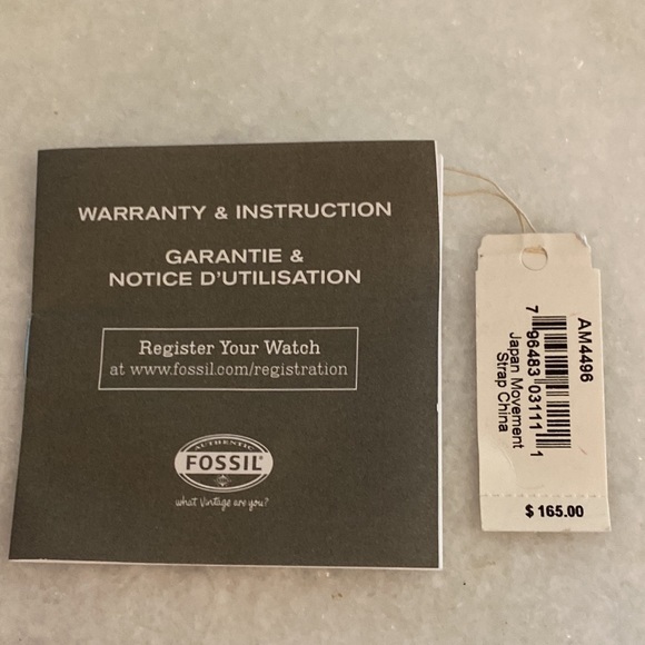 Fossil Women’s Stainless Steel & Rose Gold Tone “Cecile” Chronograph Movement. - Picture 3 of 5